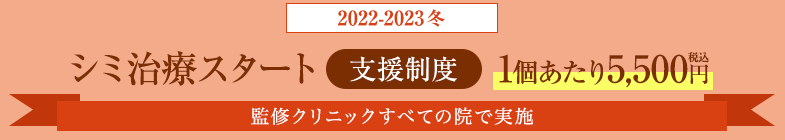 シミ治療スタート支援制度